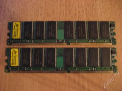 Лот: 212171. Фото: 1. DDR400 256Mb hynix 2шт. Оперативная память