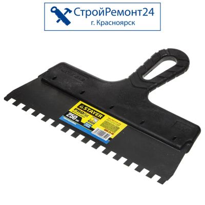Лот: 25130378. Фото: 1. Шпатель зубчатый Stayer Professional... Ручной инструмент