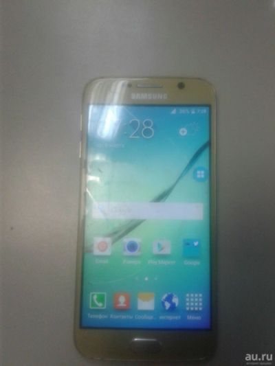 Лот: 13332791. Фото: 1. Смартфон Samsung G920 S6 золото. Другое (запчасти, оборудование)