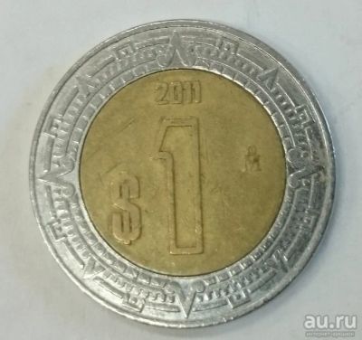 Лот: 17268510. Фото: 1. Монета Мексика 1 песо 2011г. Азия