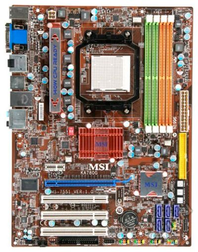 Лот: 5679959. Фото: 1. Материнская плата Msi KA780G... Материнские платы