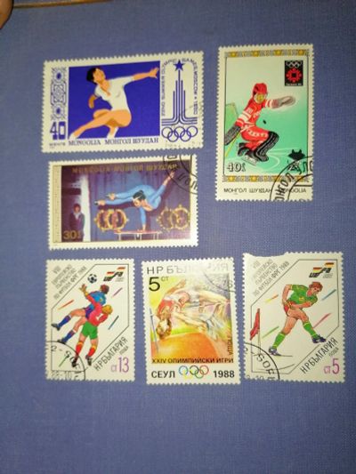 Лот: 24557438. Фото: 1. Марки спорт разных стран. Марки