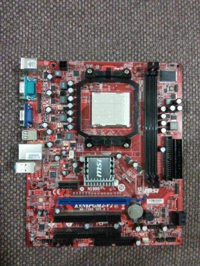 Лот: 5168436. Фото: 1. материнская плата MSI K9N6PGM2-V2... Материнские платы