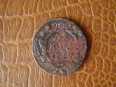 Лот: 4133131. Фото: 1. денга 1749 год. Россия до 1917 года