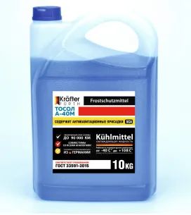 Лот: 24313443. Фото: 1. Тосол Krafter Furth А-40М, 10кг. Масла, жидкости