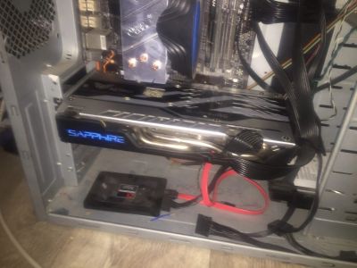 Лот: 18086480. Фото: 1. RX 580 4GB Sapphire+ OC. Видеокарты