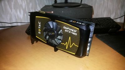 Лот: 6704693. Фото: 1. Видеокарта Zotac GeForce GTX 460... Видеокарты