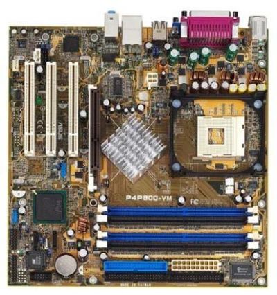 Лот: 10857614. Фото: 1. ASUS P4P800-VM. Материнские платы