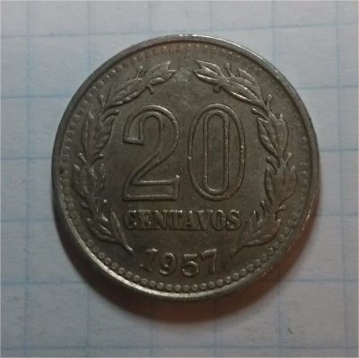 Лот: 10389684. Фото: 1. 20 сентаво Аргентина 1957. Америка
