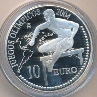 Лот: 10011686. Фото: 1. Испания 10 евро 2004 Олимпийские... Европа
