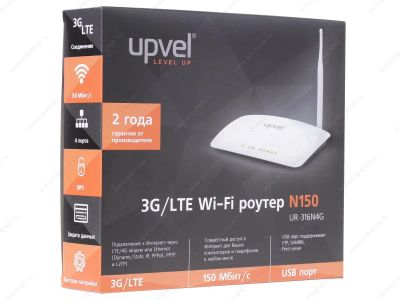 Лот: 6400131. Фото: 1. Маршрутизатор UPVEL UR-316N4G... Маршрутизаторы (роутеры)
