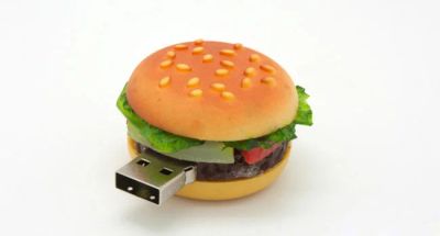 Лот: 9691990. Фото: 1. Флешка-гамбургер 16 gb | Hamburger... USB-флеш карты