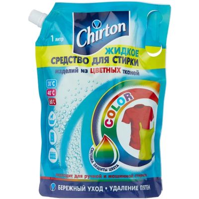 Лот: 24116307. Фото: 1. Гель для стирки Chirton, 1 л... Бытовая химия