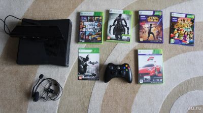 Лот: 8277738. Фото: 1. Xbox 360 Slim 250 Гб + Kinekt... Консоли