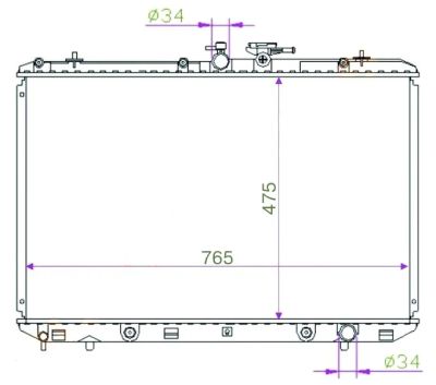 Лот: 3695484. Фото: 1. Радиатор toyota highlander/kluger... Двигатель и элементы двигателя