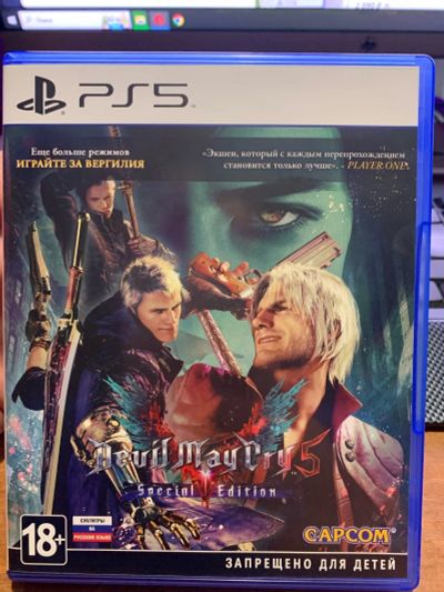 Лот: 24123771. Фото: 1. Devil May Cry 5 Ps5. Игры для консолей