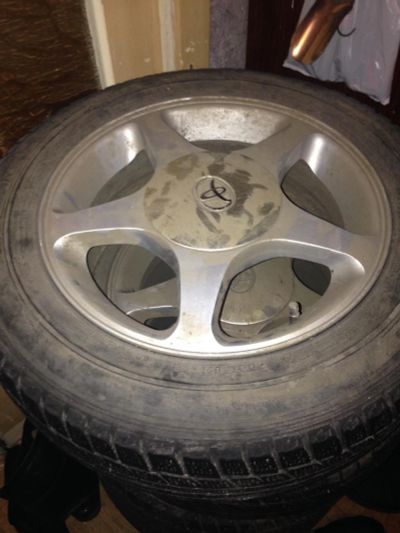 Лот: 8591433. Фото: 1. Литьё Toyota original. Шины на дисках