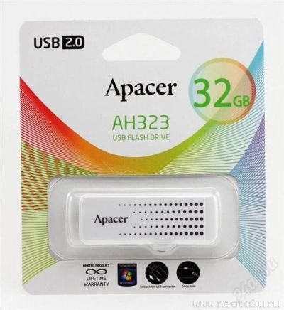 Лот: 2103042. Фото: 1. USB 2.0 флешка 32gb Apacer AH323... USB-флеш карты