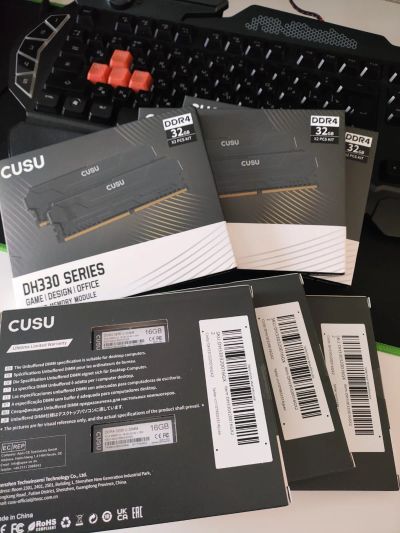 Лот: 24870750. Фото: 1. 64Gb (4x16Gb) DDR4 Cusu 3200MHz... Оперативная память