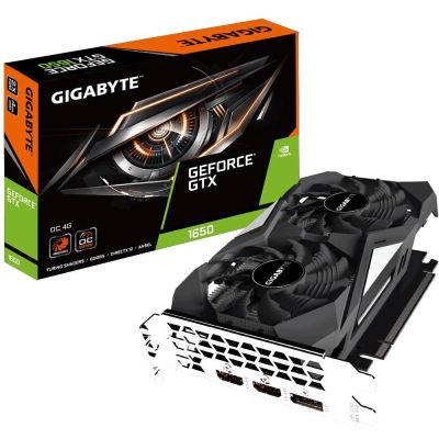 Лот: 18622813. Фото: 1. Gigabyte GeForce GTX 1650 GV-N1650OC-4GD... Видеокарты