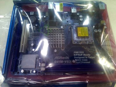 Лот: 12780429. Фото: 1. Материнская плата Asrock G41M-VS3... Материнские платы