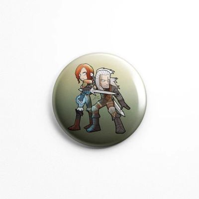 Лот: 10244667. Фото: 1. Значок Witcher Ведьмак №10 Геральт... Сувенирные