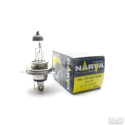 Лот: 12717570. Фото: 1. Narva H4 12V-60/55W (P43t) (48881... Оптика и освещение