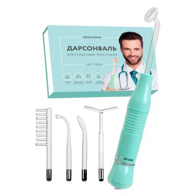 Лот: 24495525. Фото: 1. Дарсонваль Gezatone BP-7000, бирюзовый. Массажеры