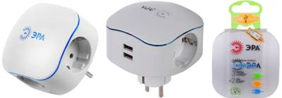 Лот: 22200009. Фото: 1. Разветвитель электро б/з + 2USB... Удлинители, тройники, сетевые фильтры