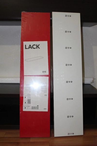 Лот: 3245234. Фото: 1. Полка Ikea Lack красная. Полки, стеллажи, этажерки