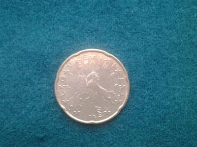 Лот: 6358295. Фото: 1. 20 евроцентов,Словения,2007г... Европа