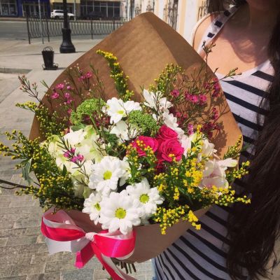 Лот: 7270123. Фото: 1. Сборный букет. Цветы на Щорса... Свежие цветы