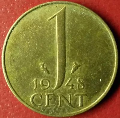 Лот: 7149166. Фото: 1. Нидерланды 1 цент 1948 год. Европа