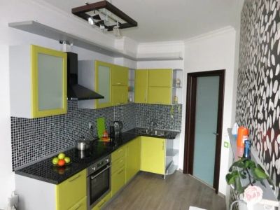 Лот: 4145722. Фото: 1. Кухня зеленая мдф 2,8. Кухонные гарнитуры