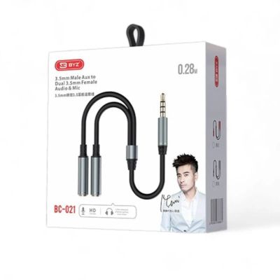 Лот: 25796583. Фото: 1. Кабель BYZ BC-021 2x3.5F->3.5M... Шнуры, кабели, разъёмы
