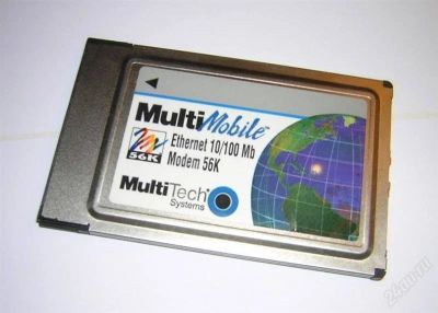 Лот: 2684193. Фото: 1. MultiTech PCMCiA MultiMobile 56K... Сетевые карты