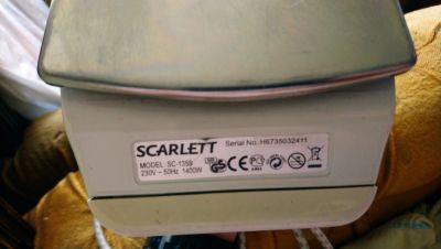 Лот: 18017955. Фото: 1. Утюг scarlet. Утюги, парогенераторы, отпариватели