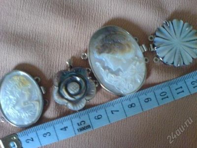Лот: 1927300. Фото: 1. застежки перламутровые в ассортименте... Бижутерия ручной работы