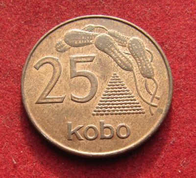 Лот: 19975420. Фото: 1. Нигерия 25 кобо, 1991 г. Африка