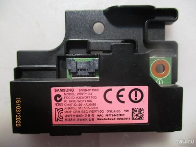 Лот: 15668669. Фото: 1. Samsung WIFI BN59-01196C CY-JJ032AGHV5V... Запчасти для телевизоров, видеотехники, аудиотехники