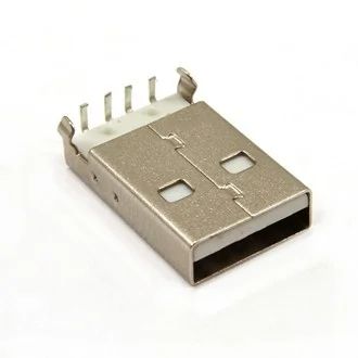 Лот: 19187911. Фото: 1. Штекер USB AM-SMT/на плату, угловой... Разъёмы