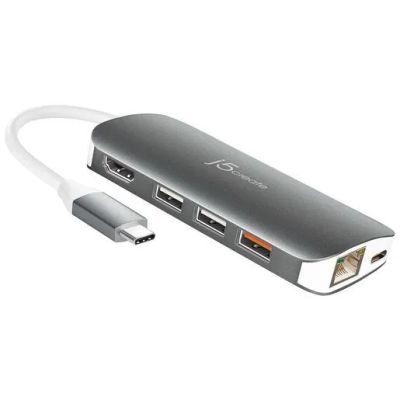 Лот: 21438697. Фото: 1. USB-хаб j5create USB-C HDMI... USB хабы