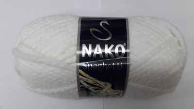 Лот: 8017851. Фото: 1. Пряжа Nako Spaghetti состав 75... Ткани, нитки, пряжа