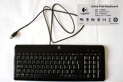 Лот: 4324615. Фото: 1. Клавиатура Logitech Ultra-Flat... Клавиатуры и мыши
