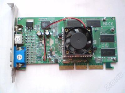Лот: 212495. Фото: 1. Видеокарта GeForce 4 MX-440SE... Видеокарты