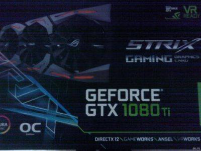 Лот: 12086188. Фото: 1. ASUS ROG-STRIX-GTX1080TI-O11G-GAMIN. Видеокарты