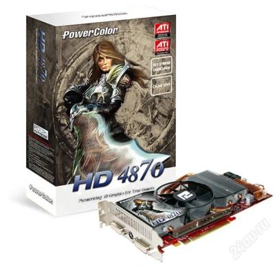 Лот: 1346519. Фото: 1. PowerColor Radeon HD 4870 512Mb... Видеокарты