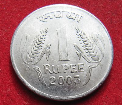 Лот: 18886122. Фото: 1. Индия 1 рупия, 2003 г. Остальные страны
