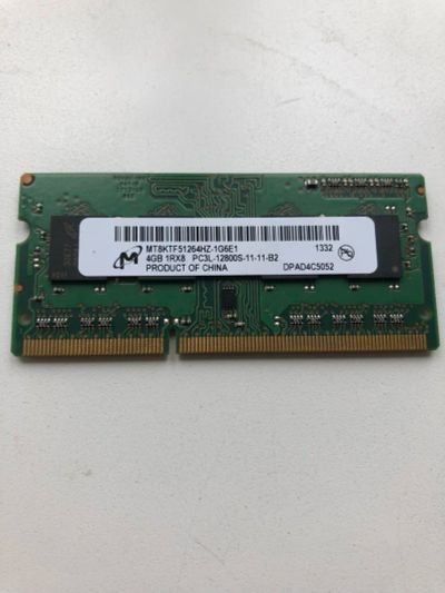 Лот: 11548108. Фото: 1. Оперативка для ноутбука 4gb ddr3... Оперативная память