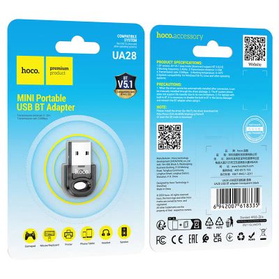Лот: 24864319. Фото: 1. Bluetooth USB Hoco UA28 BT 5.1... WiFi, Bluetooth адаптеры